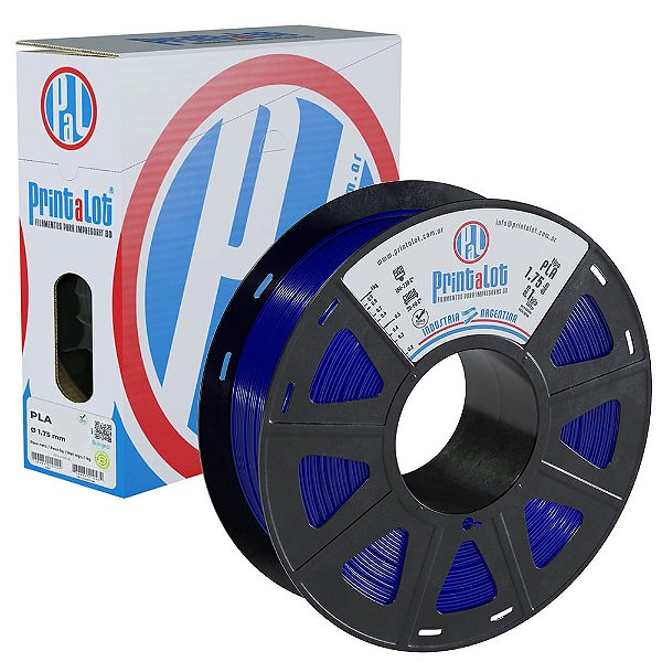 Filamento PLA Translúcido Azul 1,75mm 1kg Printalot