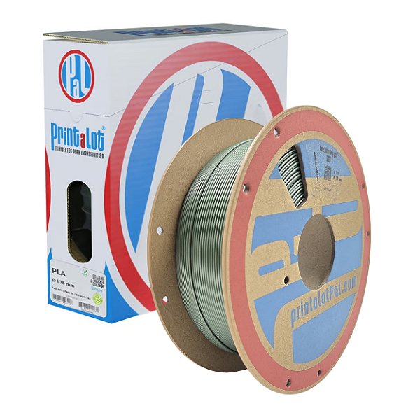 Filamento PLA Metal Verde Militar 1,75mm 1Kg PrintaLot