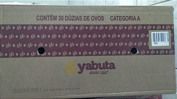 Ovos Jumbo Branco Caixa Com 360 Unidades