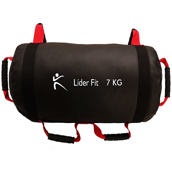 Stand Bag Profissional Para Treino de Cross Fit Líder Fit de 7 Kg Nova Cor Preto