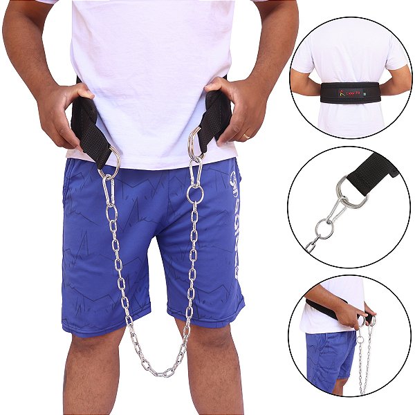 Cinto Cinturão Para Agachamento Sumor Corrente Musculação