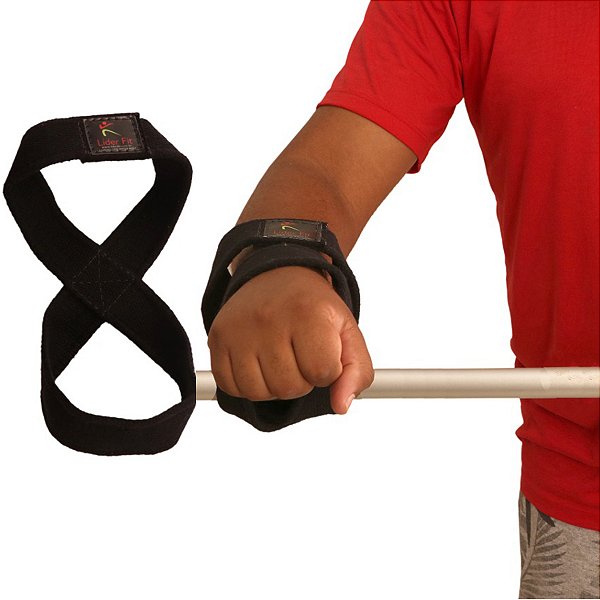 Strap Algodão Infinito Oito Para Musculação Academia Crossfit Profissional