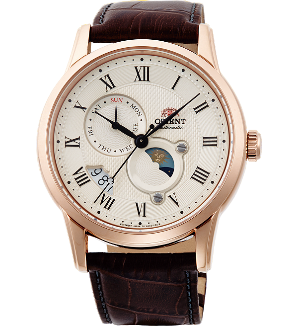 Relógio Orient SUN & MOON Automático RA-AK0007S30B