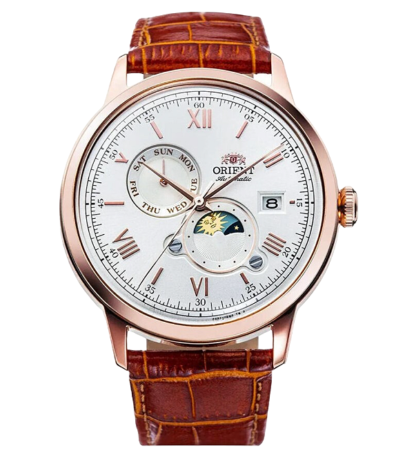 Relógio Orient SUN & MOON Automático RA-AK0801S30B