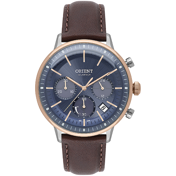Relógio Orient Solartech Cronógrafo Neo Vintage MTSCC050