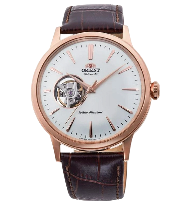 Relógio Orient Bambino Automático Open Heart RA-AG0001S30B
