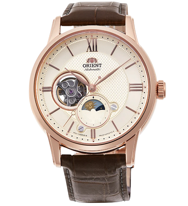 Relógio Orient SUN & MOON Automático RA-AS0009S30B