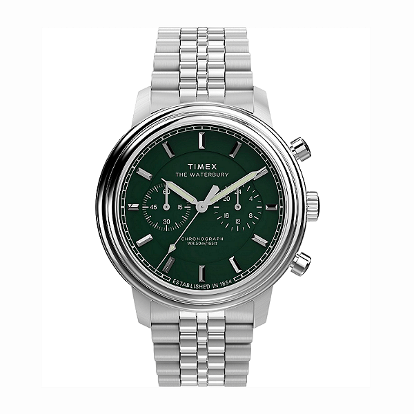 Timex Waterbury Metropolitan TW2Y23600 com Cronógrafo Pulseira de