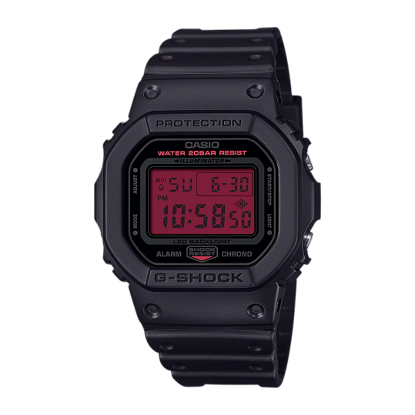 Casio G-Shock Black And Bold Red DW-5600BBR-1DR - Relojoaria