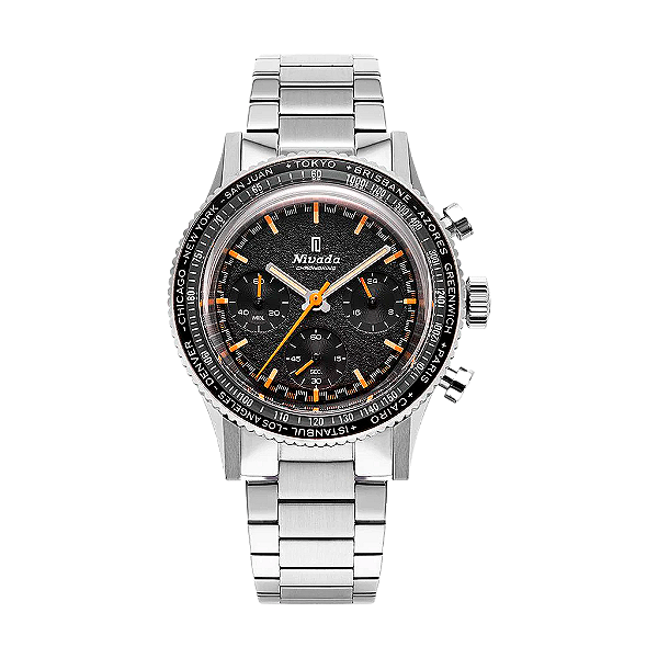 Nivada Grenchen Chronoking Mecaquartz Inter.Bezel