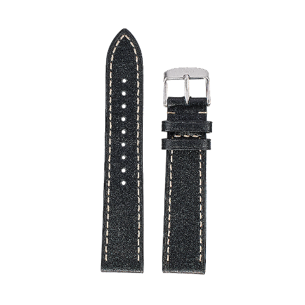 Laco Pulseira Couro Stuttgart/Karlsruhe Preta 18mm ( Modelos 39 )