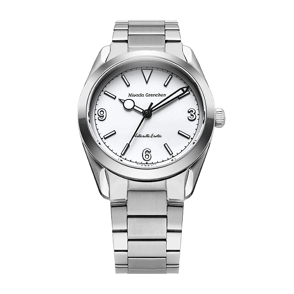 Nivada Grenchen Antarctic Erotic White Flat Link