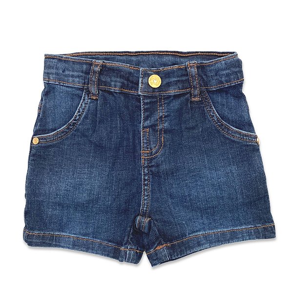 Shorts Jeans Infantil - Tamanho 1 a 3