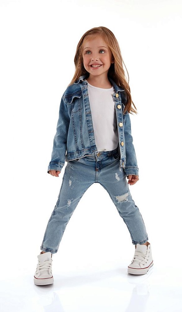 Jaqueta Infantil Jeans