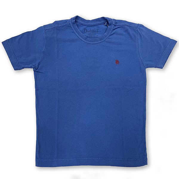 Camiseta Infantil Azul Royal - Tam 1 ao 6
