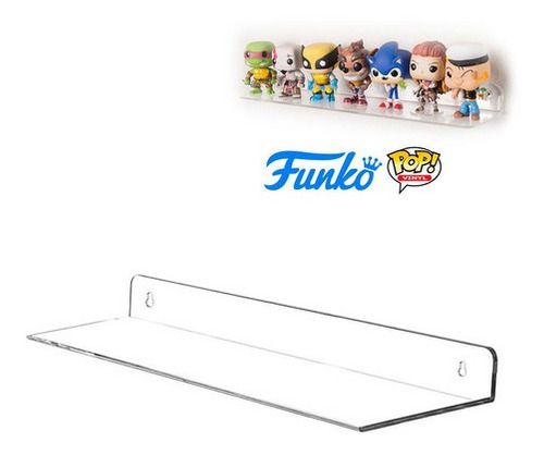 Suporte De Parede Acrílico Expositor Para Até 7 Funko Pop!