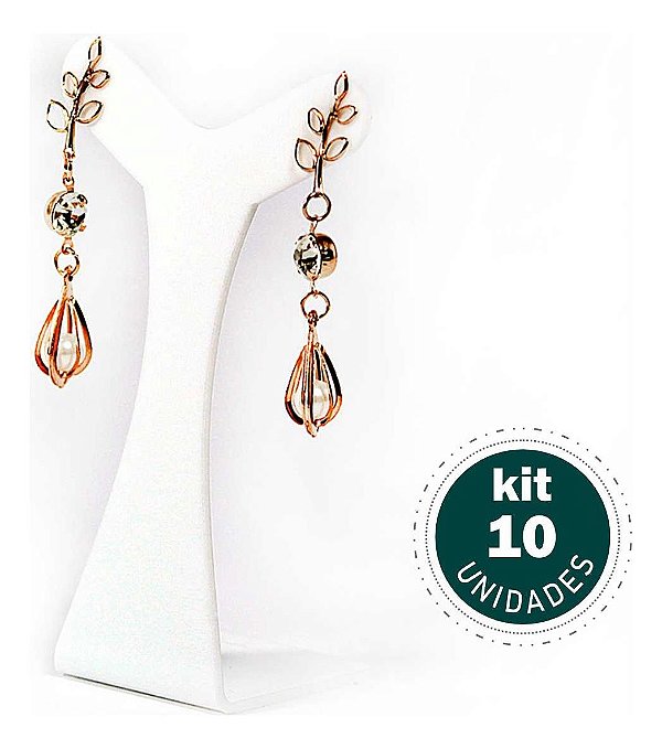 Expositor Acrilico Para Brincos Peixinho Kit 10 Peças