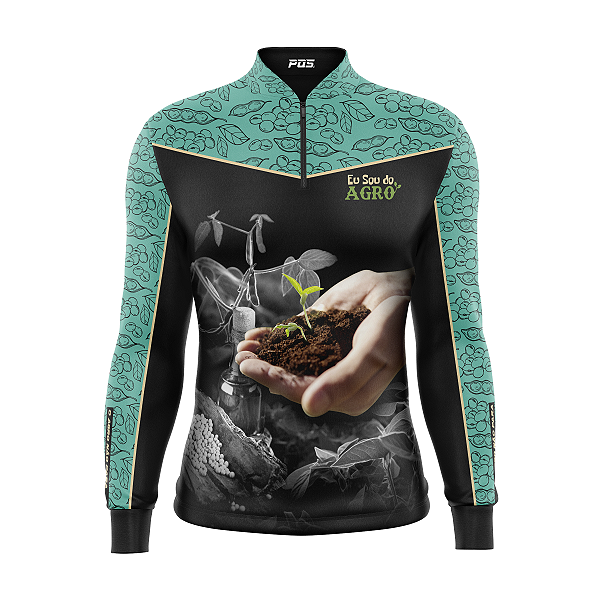 Camisa Agro Manga Longa - Ref 57 ( Verde Água )