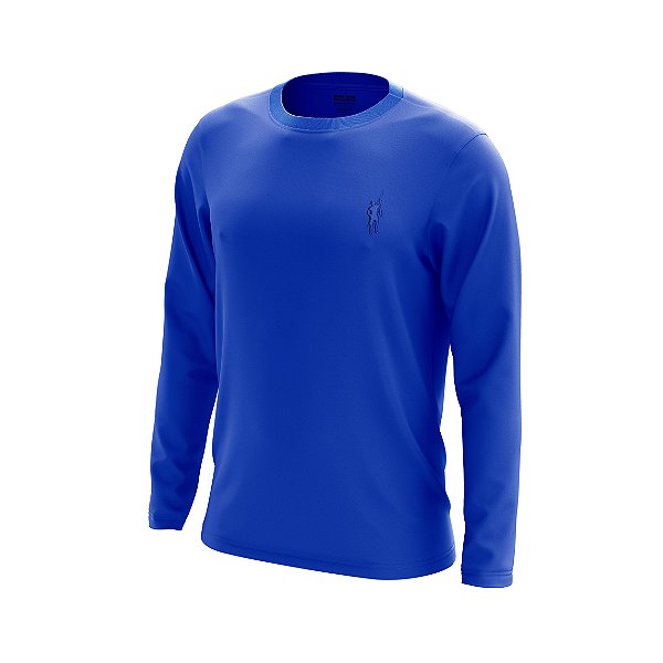 Camisa Segunda Pele Manga Longa Proteção Solar FPU 50+ Marca Pescador – Azul Royal