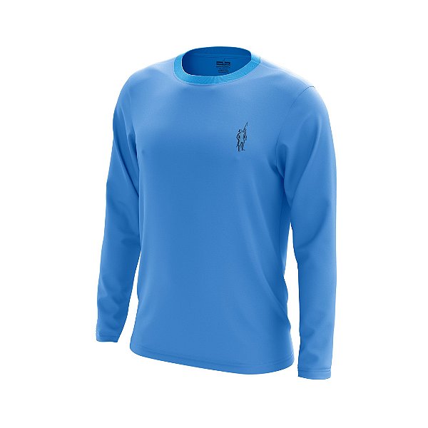Camisa Segunda Pele Manga Longa Proteção Solar FPU 50+ Marca Pescador – Azul Celeste