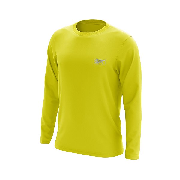 Camisa Segunda Pele Manga Longa Proteção Solar FPU 50+ Marca Spartan – Amarelo