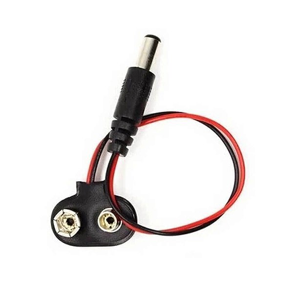 Conector de Bateria 9V com Conector P4