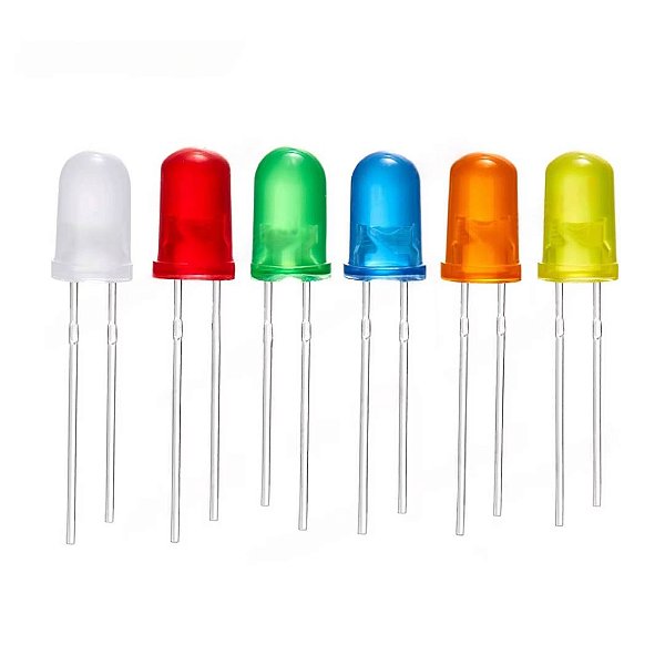 LED Difuso 5mm Diversas Cores