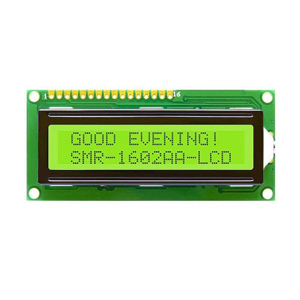 Display LCD 16×2 1602 Backlight Verde