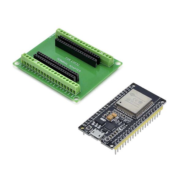 ESP32 38 Pinos com Placa Adaptadora