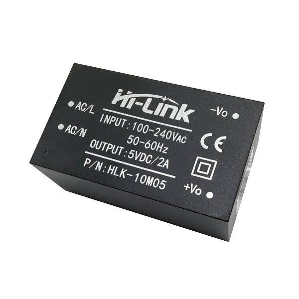 Mini Fonte Hi-Link HLK-10M05 5V 10W Bivolt 100-240VAC