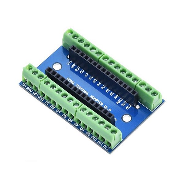 Shield para Arduino Nano Adaptador com Bornes