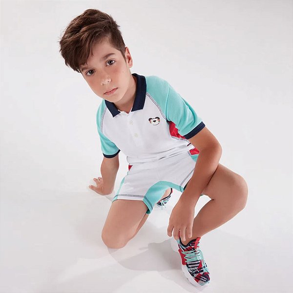Camisa Polo Infantil Menino - Branca - Sheep Boutique Vestindo amor e  plantando o futuro.