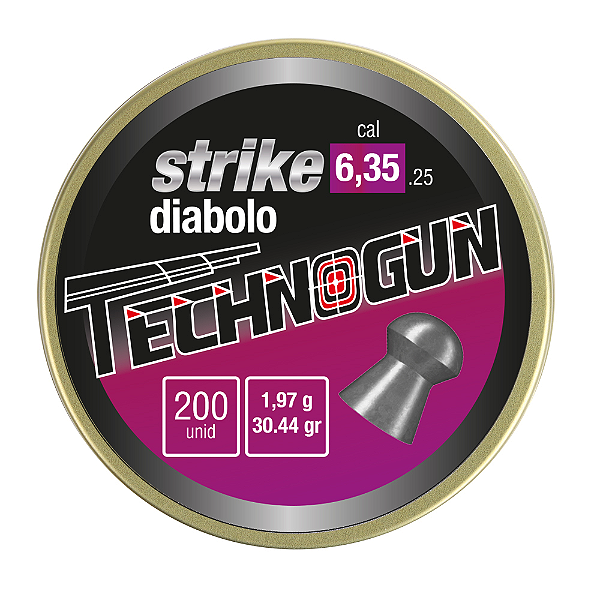 Chumbinho Technogun 6,35 Strike Diabolo