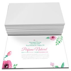 CARTÃO DE VISITA 48X88 mm Corte Reto - Couché Brilho 4x0 300g (500 Un.)