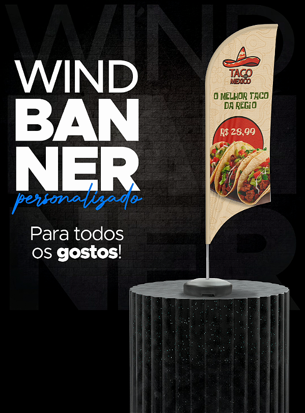 WIND BANNER 650X2500 (1 Un.) KIT COMPLETO