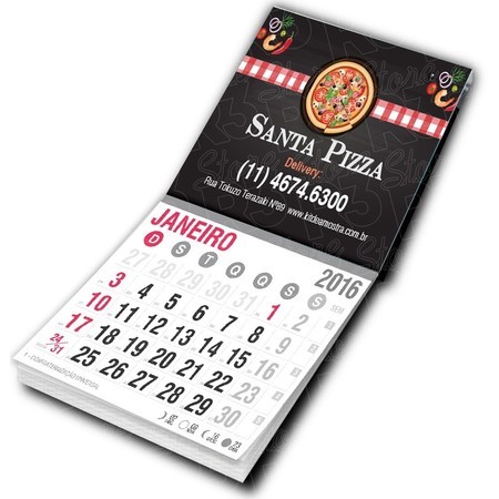 IMÃ CALENDÁRIO 2026 50X40 MM (250 Un.)