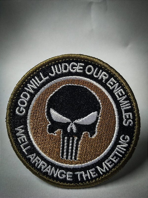 PATCH GOD WILL JUDGE OUR ENEMIES PATCH  BORDADO