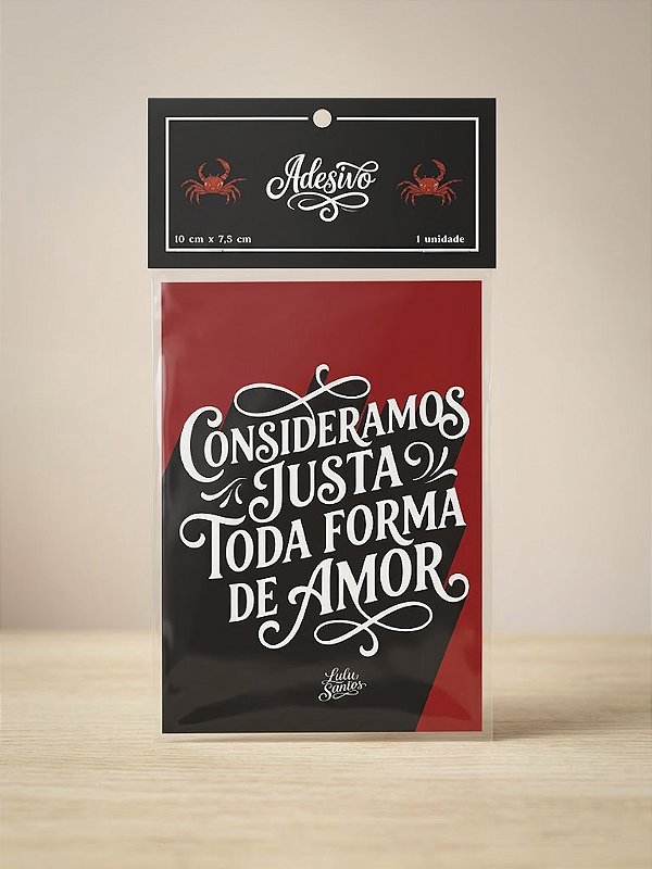 Adesivo Toda Forma de Amor