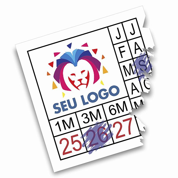 1000 Lacre Casca De Ovo Destrutível Selo De Garantia 1x1 cm Personalizado
