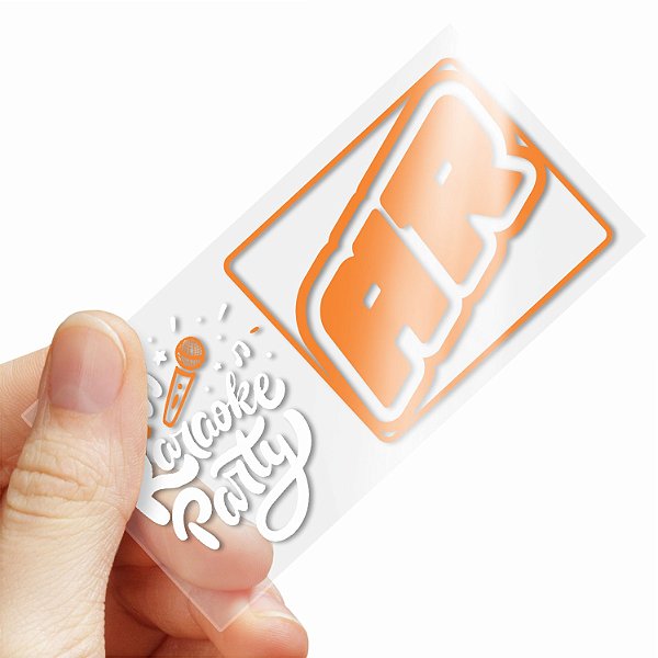 Adesivo Etiqueta Em Vinil Transparente Personalizado 4x3 cm