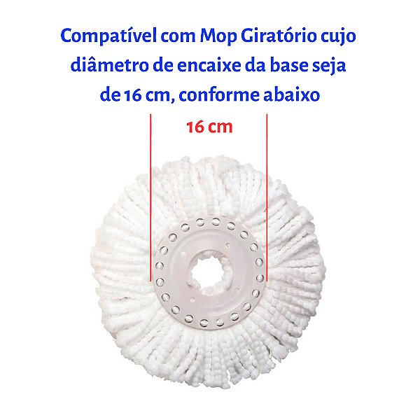 Refil Perfect Pro De Microfibra para Mop Giratório 360 972231