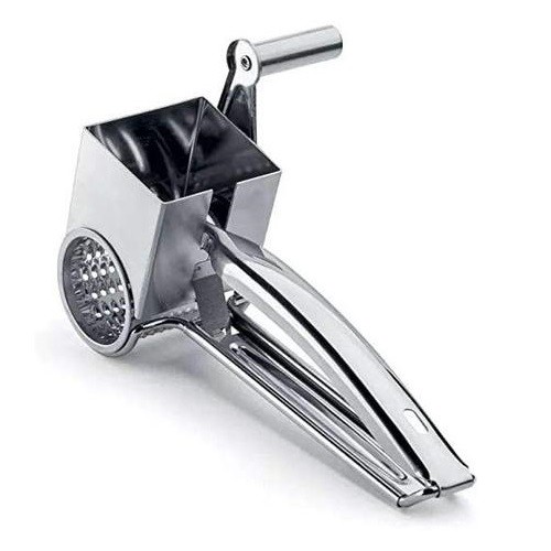 Ralador Inox Manual Queijo Aço com Manivela Profissional Ke Home 7203