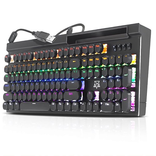 Teclado Gamer Cronos Usb LEDs Rainbow Switch Blue Adamantiun AK5000 - Sua  compra rápida e segura 24 horas na internet !