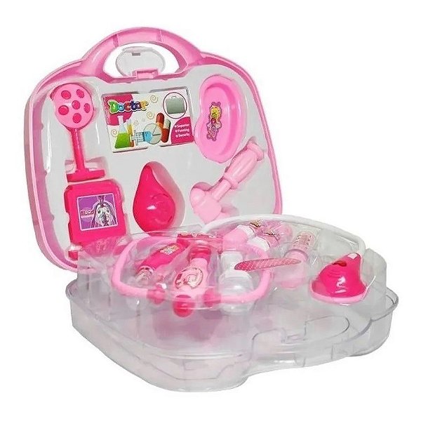 Maleta Doutor Médica Doutora Kit com Luz Som Crianças Dm Toys DMT5583