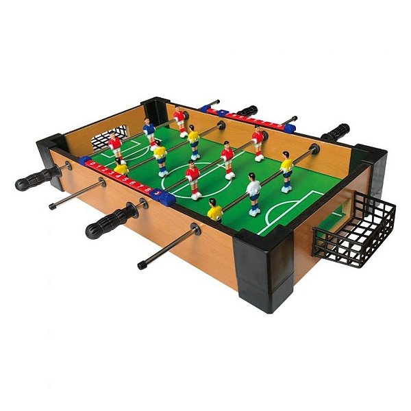 Totó Super Craque Junior Pebolim Portátil Infantil DM Toys DMT5751