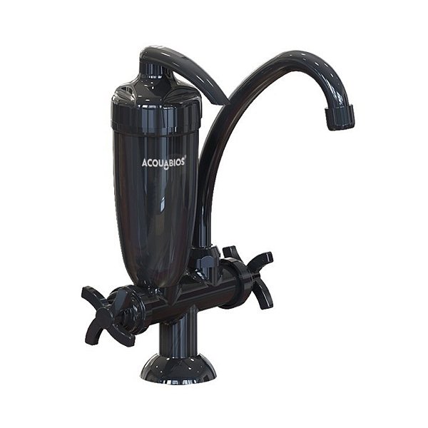Torneira com Filtro de Cozinha para Bancada com New Acquabios Preta