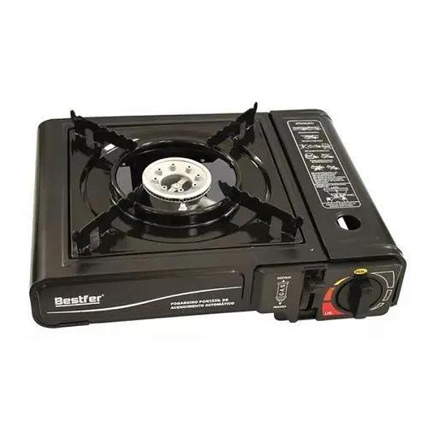Fogareiro Portatil uma Boca Fogão Camping Viagem Bestfer BFH2697