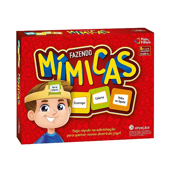 Fazendo Mímicas Jogo de Adivinhação Infantil Pais e Filhos 0987