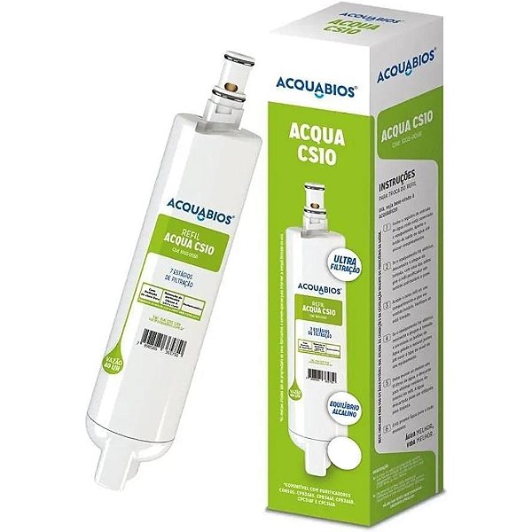 Refil p/ Filtro Purificador Compatível com Consul Acquabios 1005-0056