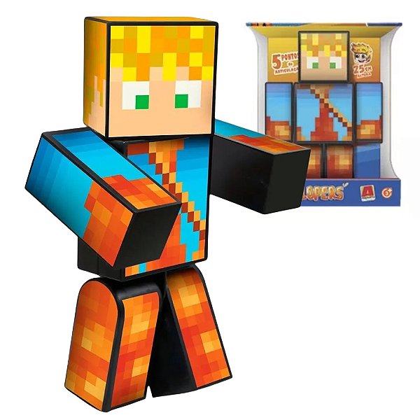 Boneco Lopers Youtuber Articulado 25cm Gamer Skin Stremears 3.03.1221